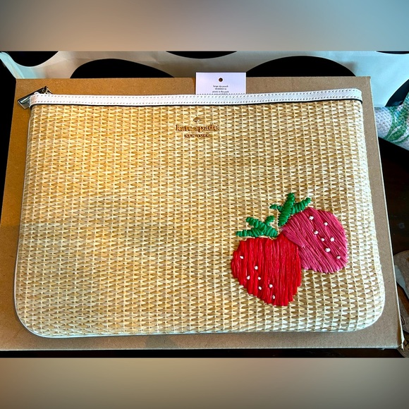 ⚡️ Kate spade strawberry pouch​ - Picture 1 of 3